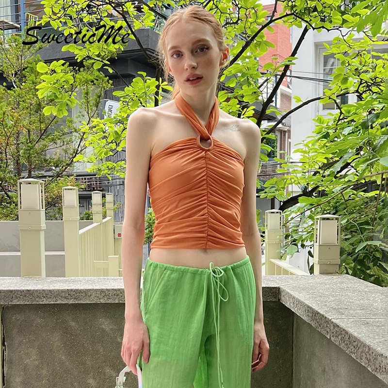 Áo Tank Top Ôm Dáng Màu Trơn Thời Trang 2023 Gợi Cảm Cho Nữ