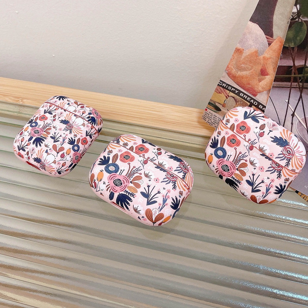 Vỏ Bảo Vệ Hộp Sạc Tai Nghe AirPods Pro 1 2 3 Pro2 Bằng TPU Mềm Họa Tiết Vân Đá &amp; Hoa Cương Dạ Quang