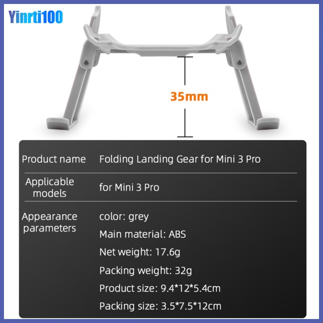 Giá Đỡ Hạ Cánh Mở Rộng Dạng Gập Chống Rơi Tương Thích Với Dji Mini