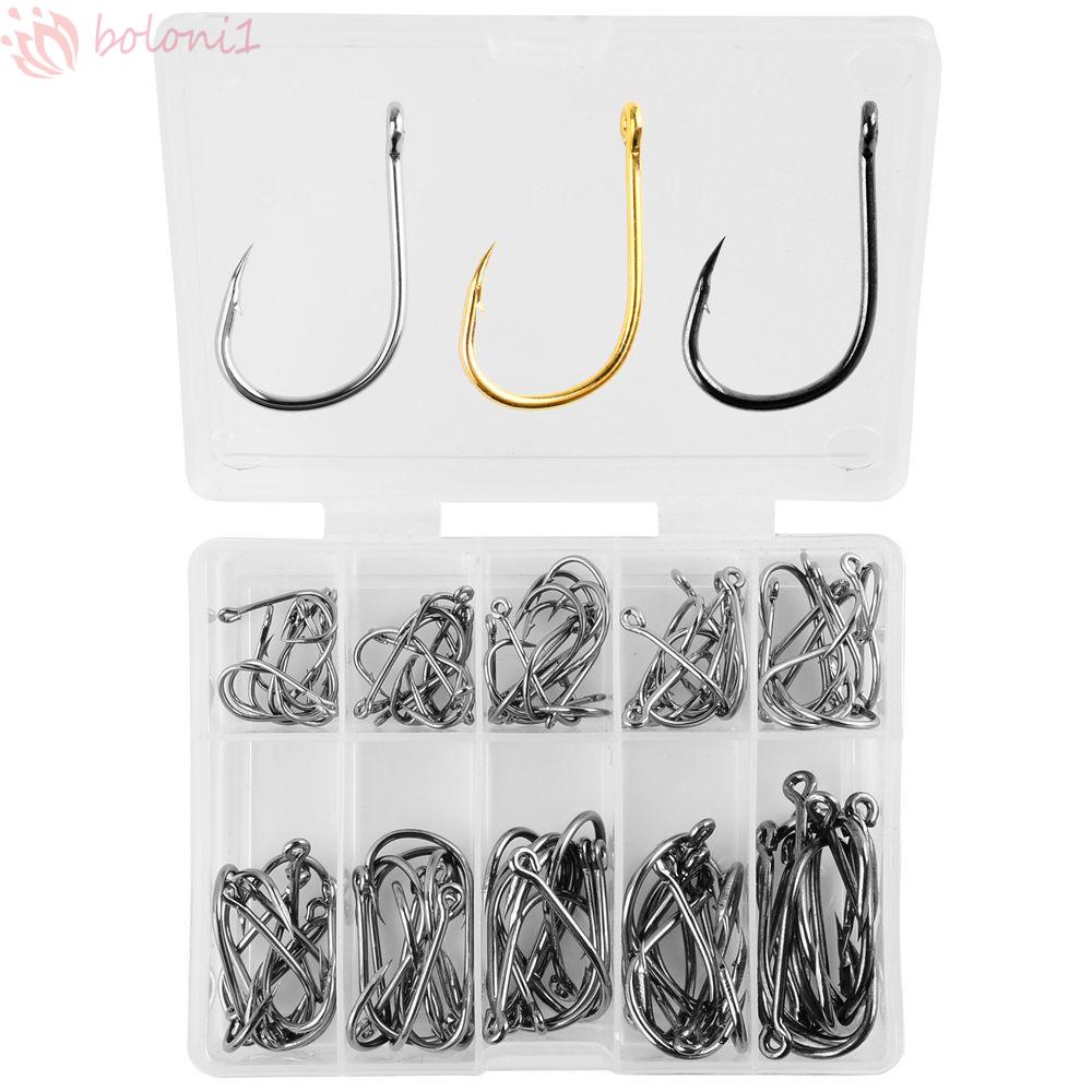 Móc Câu Cá Bằng Thép Carbon Kích Thước 3-12