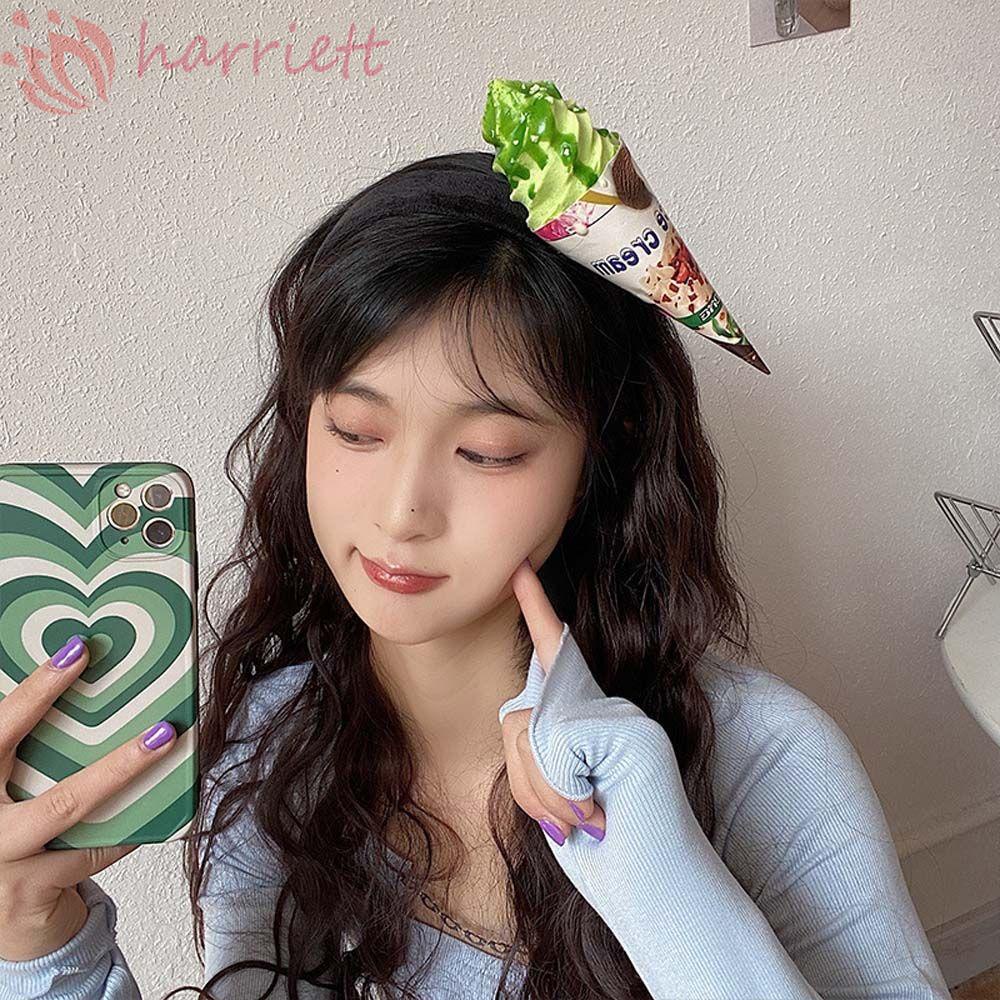 Băng Đô Cài Tóc Hình Cây Kem Dễ Thương Cho Bé Gái