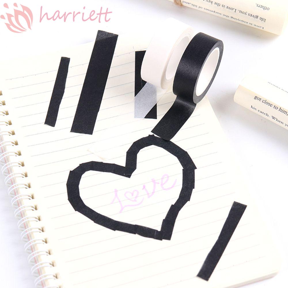 Cuộn Băng Keo Màu Trắng Đen Dùng Trang Trí Sổ Tay DIY