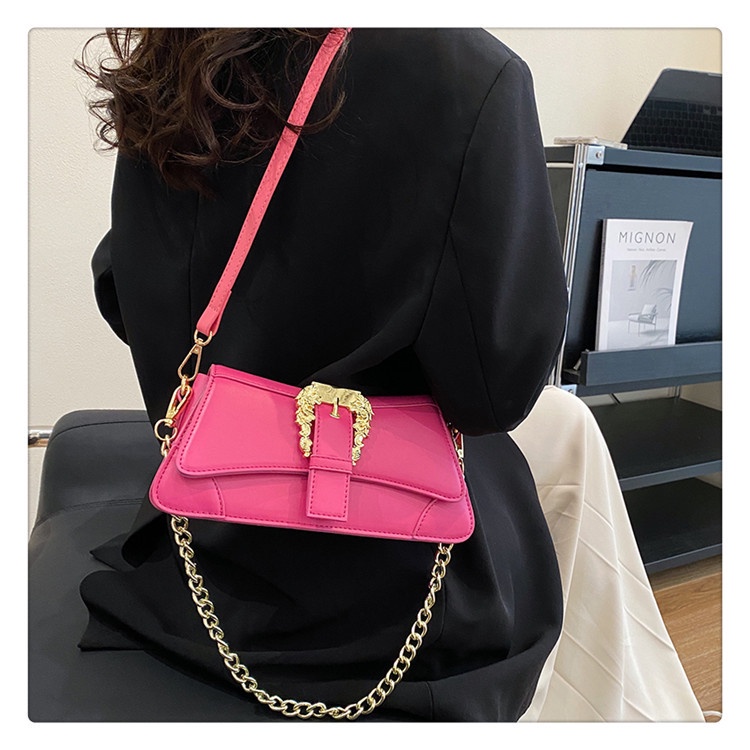 Túi Đeo Vai Hình Vuông Cỡ Nhỏ Cài Khóa Nam Châm Thời Trang Mùa Hè 2023 Cho Nữ