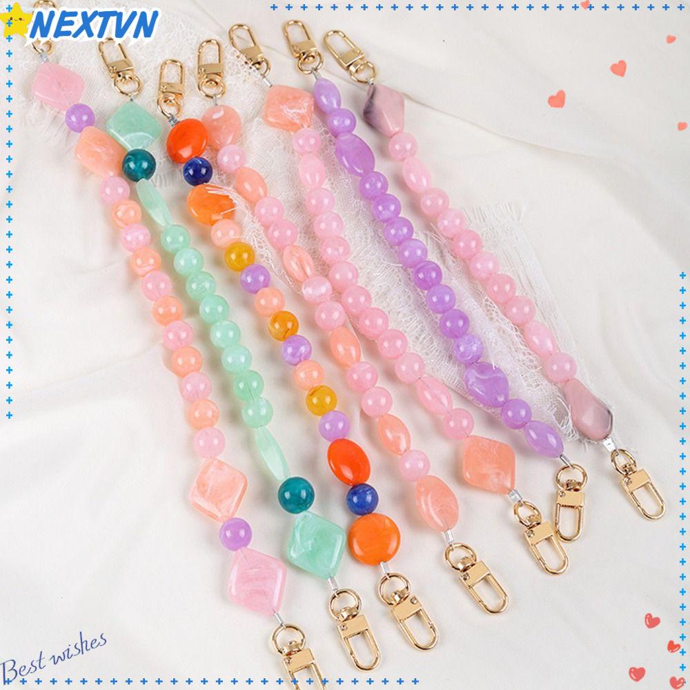 Túi Xách Dây Xích Thời Trang Nữ|Phụ Kiện Chuỗi Hạt Nhựa Nhiều Màu Sắc Treo Túi Xách / Điện Thoại Tiện