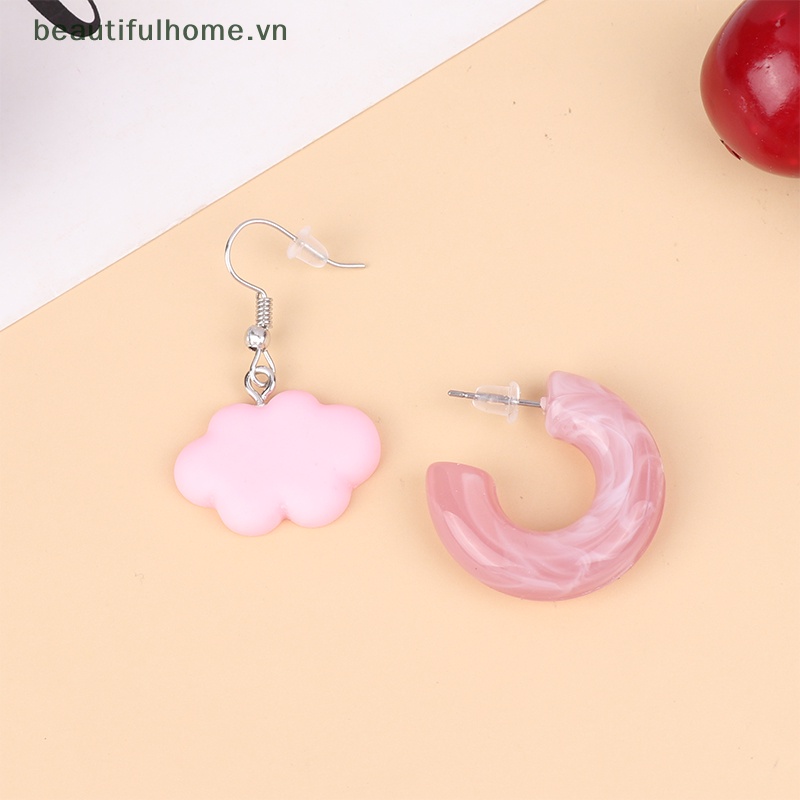 Bộ Bông Tai Hình Học / Trái Tim / Cánh Bướm Nhiều Màu Dễ Thương Thời Trang Cho Nữ