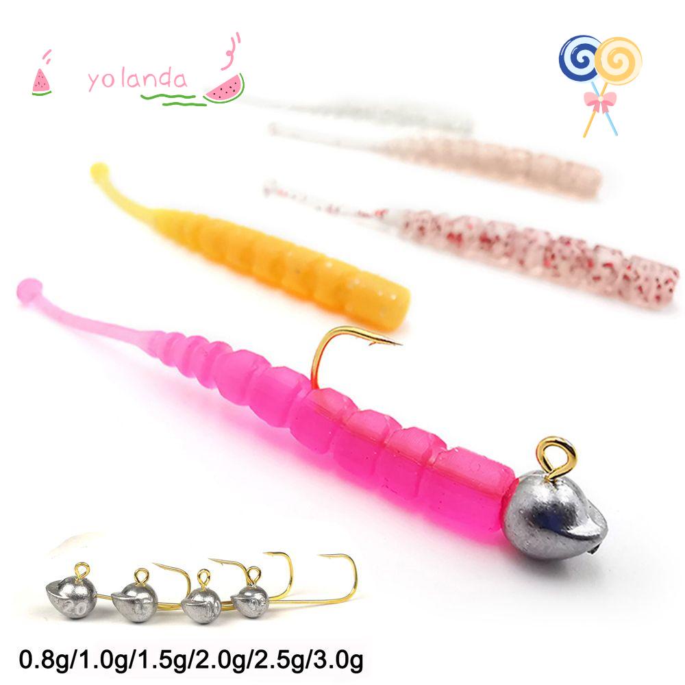 Set 4-5 Móc Đầu Chì 0.8 Đến 3.0g Bằng Thép Carbon Chất Lượng Cao