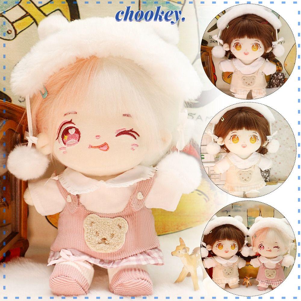 CHOOKEY 1 Bộ Quần Áo Dài Tay Cho Búp Bê 20cm