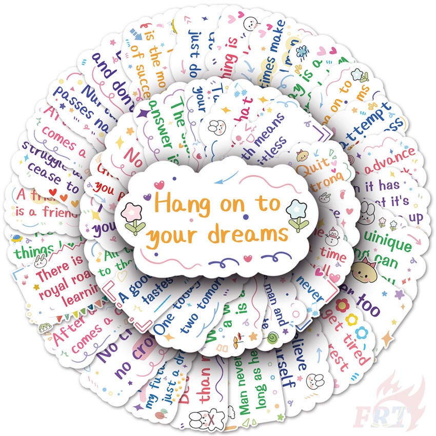 ❉ Sticker Dán Trang Trí Series 01 Vui Nhộn Độc Đáo ❉ Bộ 50 Sticker Chống Thấm Nước Họa Tiết Doodle Hợp Thời Trang