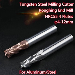  1 Mũi Phay Xoắn Ốc HRC55 4-12mm 4 Bằng Chất Liệu Thép   3 Cho Máy Tiện CNC 