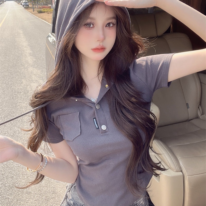 COZOK Áo Thun Ngắn Tay Có Mũ Trùm Đầu Thời Trang Dành Cho Nữ