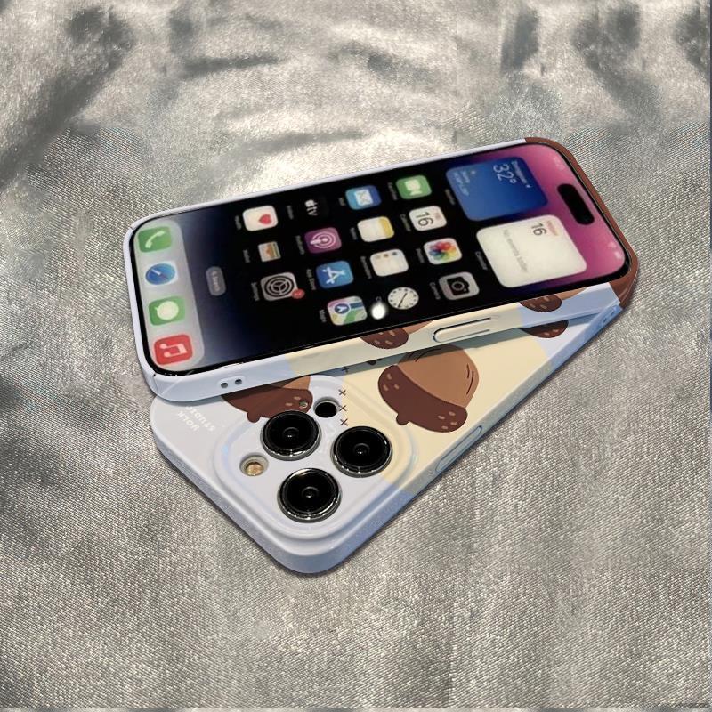 Ốp Điện Thoại Mềm Chống Sốc Họa Tiết Hạt Dẻ Cho Iphone 78 13 1211 6In Plus max 14 Pro