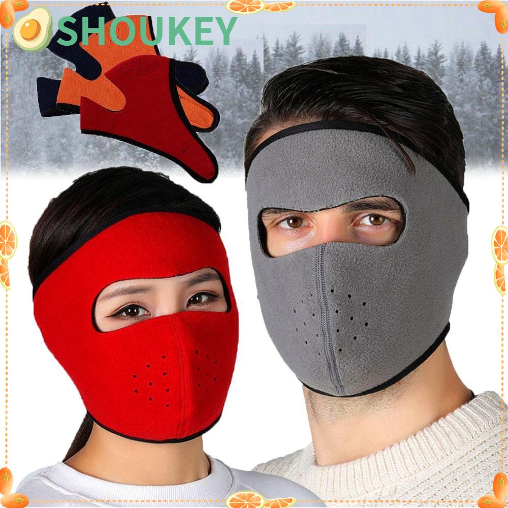 Mặt Nạ Nhung SHOUKEY Giữ Ấm Mùa Đông Khi Đi Xe Đạp / Trượt Tuyết