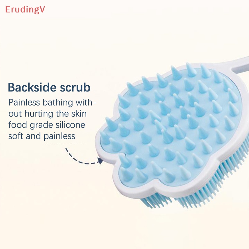 Bàn Chải Chà Lưng Hai Mặt Bằng Silicone Tiện Dụng Khi Tắm