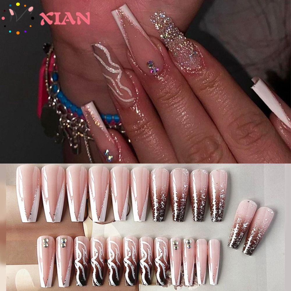 Bộ 24 Móng Tay Giả Che Phủ Toàn Diện Tháo Rời Được DIY