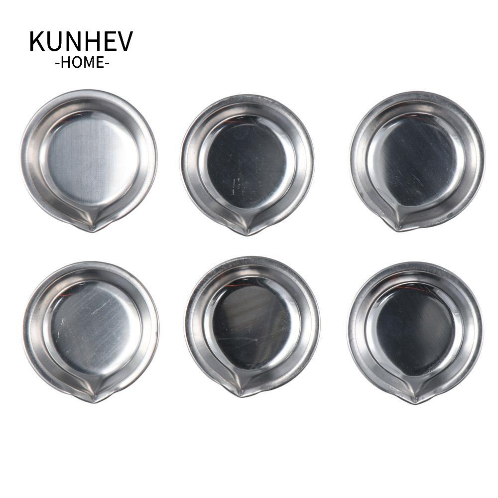 KUNHEV Khay Rỗng Bằng Thép Không Gỉ Dùng Trộn Màu Vẽ Tranh acrylic