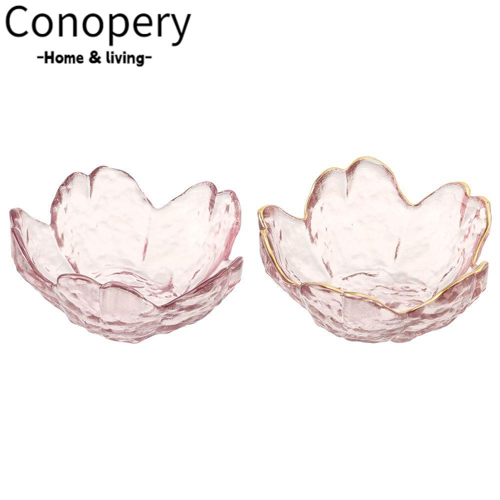 CONOPERY Đĩa Thủy Tinh Nhỏ Hình Hoa Anh Đào Nghệ Thuật Phong Cách Nhật Bản Đựng Dầu Ăn / Giấm Cho Nhà Bếp