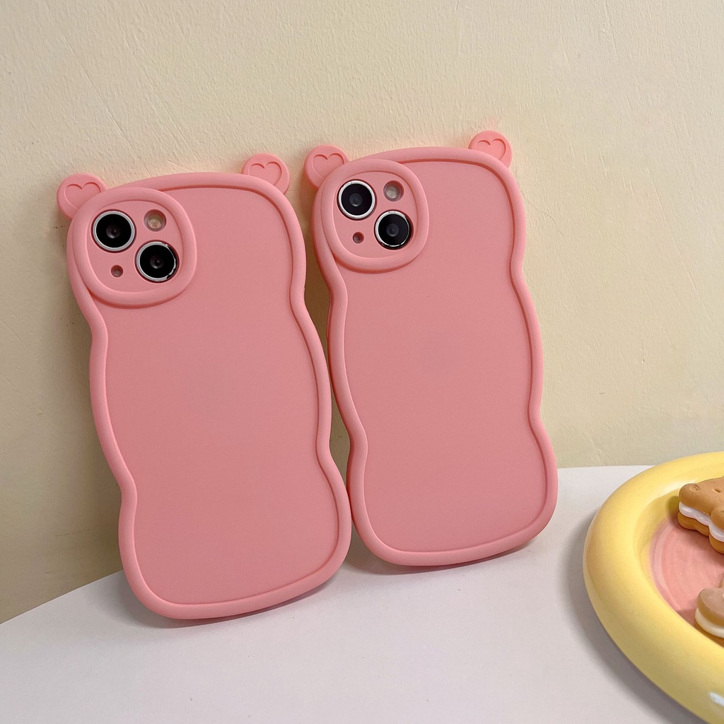 Ốp Điện Thoại In Hình Chú Heo Tai Hồng Cho Iphone 14 13 Pro Max 12 / 11 / xs / xr