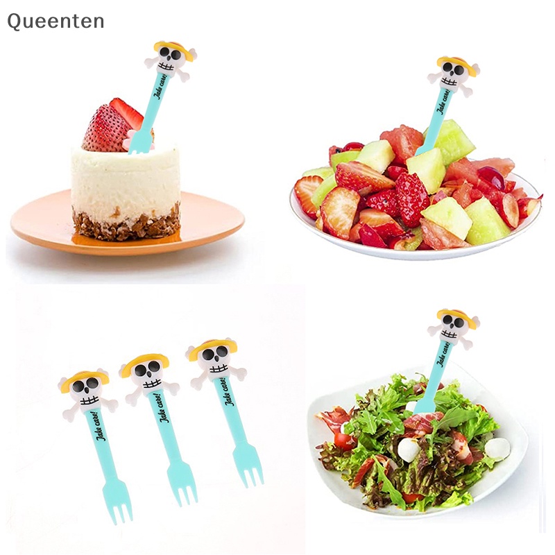 Bộ 3 Nĩa Ăn Trái Cây Hình Đầu Lâu Hoạt Hình