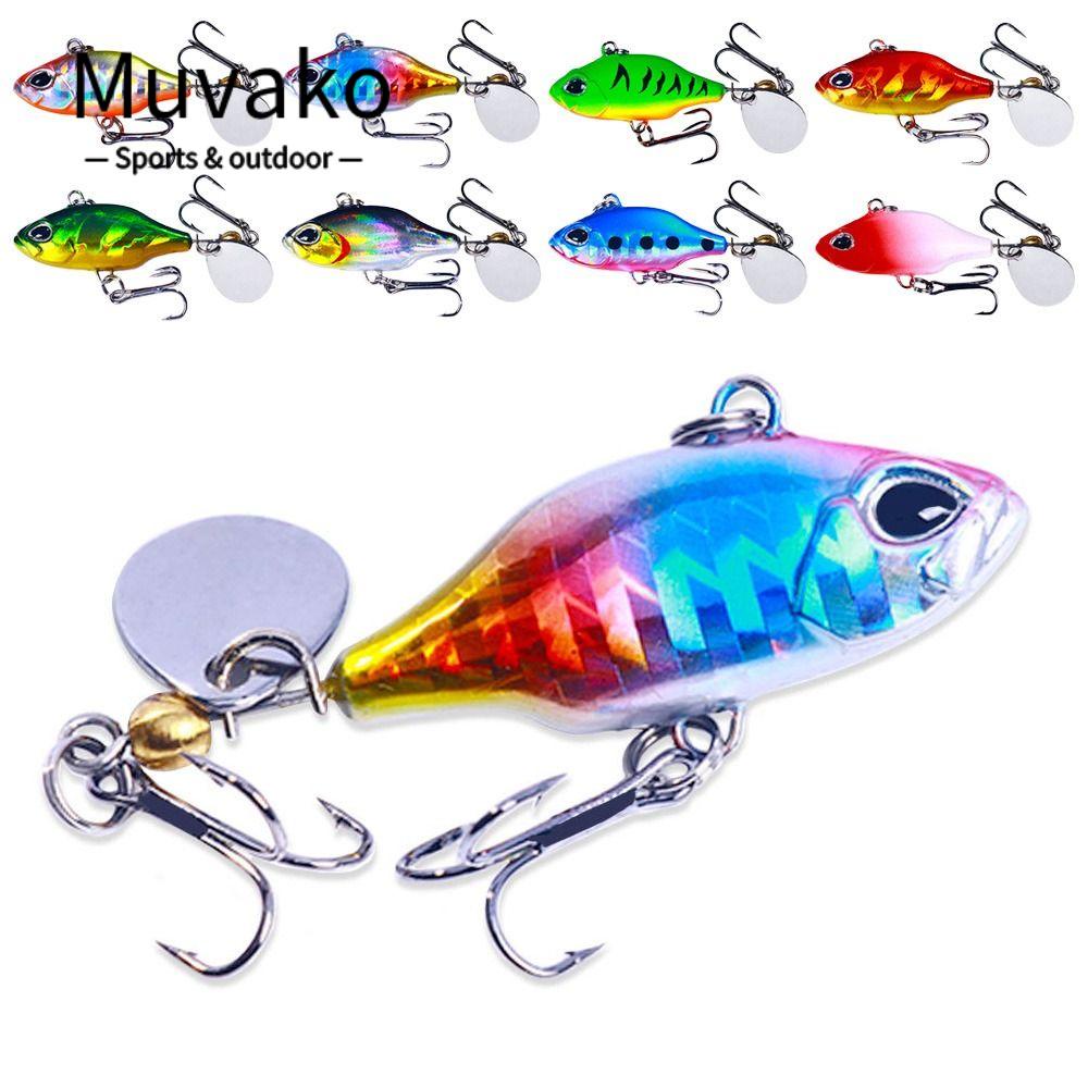 MUVAKO Mồi Câu Cá Giả Bằng Kim Loại 5.2CM-8.5G