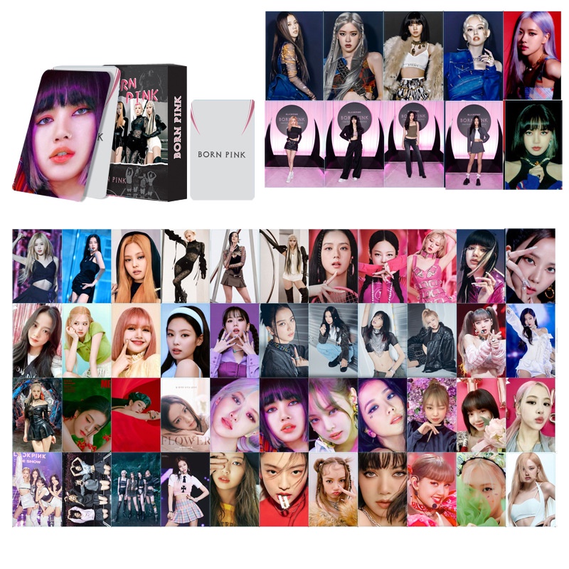 Lomo Blackpink album mới 55 tấm thẻ bưu thiếp đóng hộp thẻ nhỏ