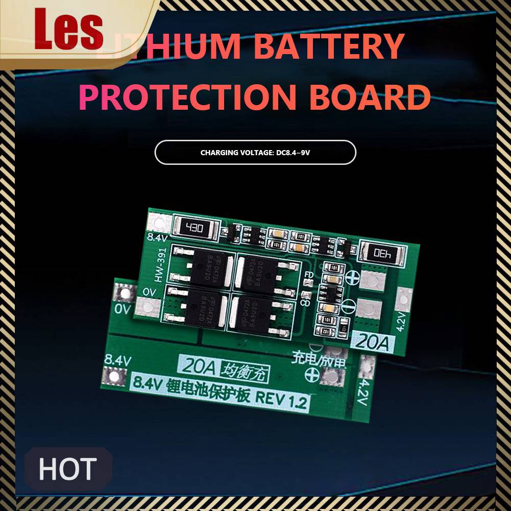 Bảng MạCh SạC Pin Lithium HW-391 2S 20A 18650 BMS