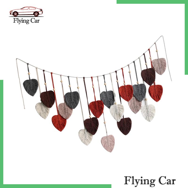 Thảm Dệt Lá Treo Tường Trang Trí Phong Cách Bohemian