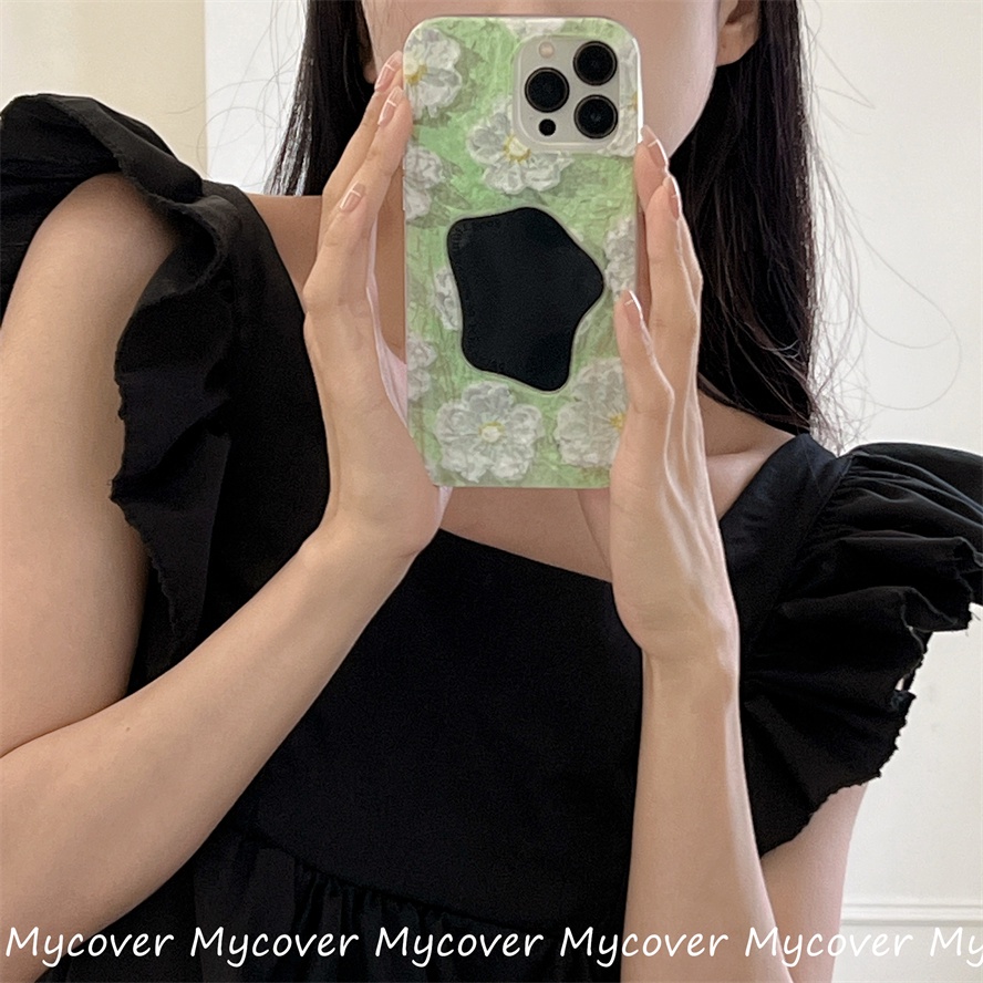 Ốp Điện Thoại Tráng Gương Hình Hoa 3D Cho iPhone 11 13 12 14 Pro Max X XR Xs Max 6 7 8 Plus