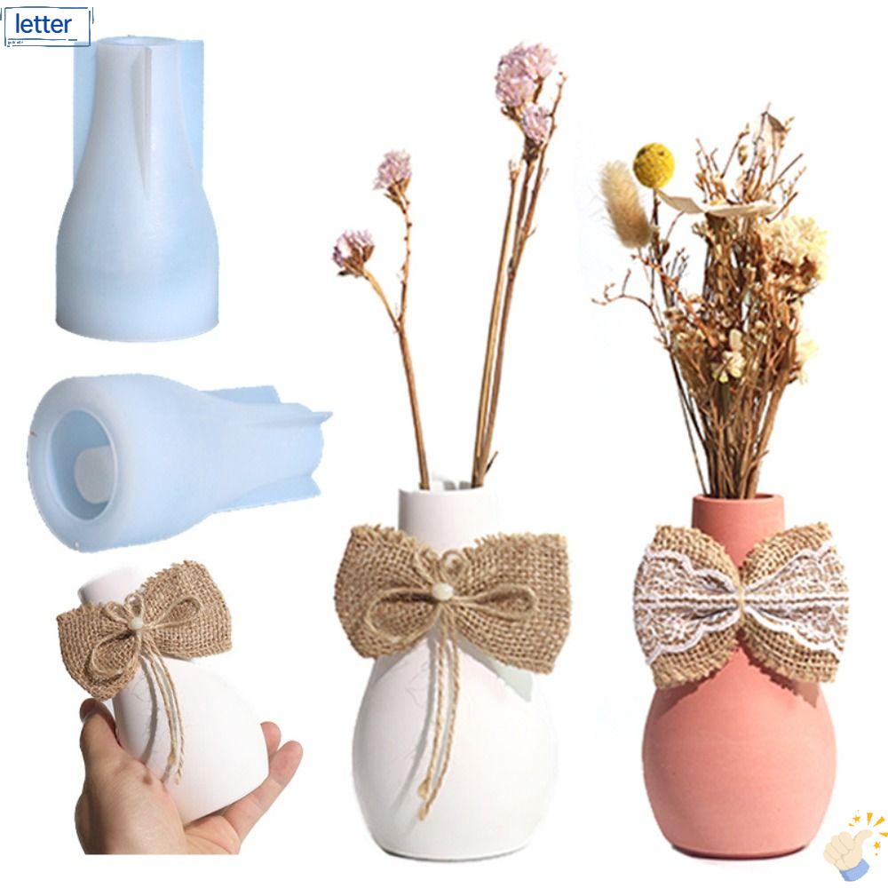 LET Khuôn Silicone Làm Chậu Hoa / Chậu Hoa Bằng Xi Măng 3D DIY