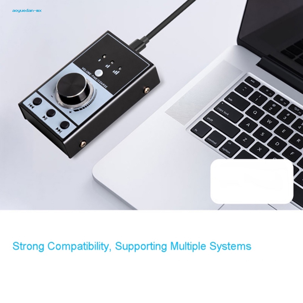 Aoyuedan Bộ Điều Khiển Âm Lượng Máy Tính Đa Phương Tiện Không Cần Khử Trùng Kèm Phụ Kiện