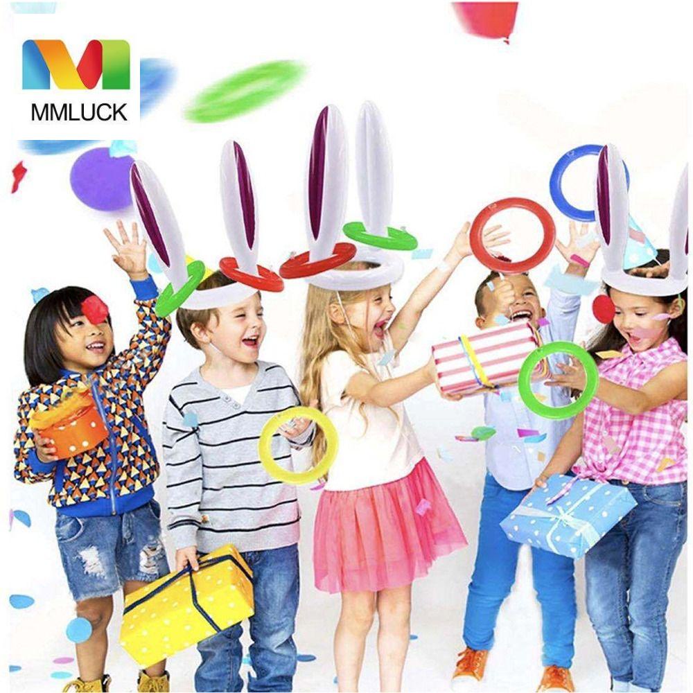 Đồ Chơi Ném Vòng Hình Tai Thỏ Bằng PVC Vui Nhộn Cho Bé