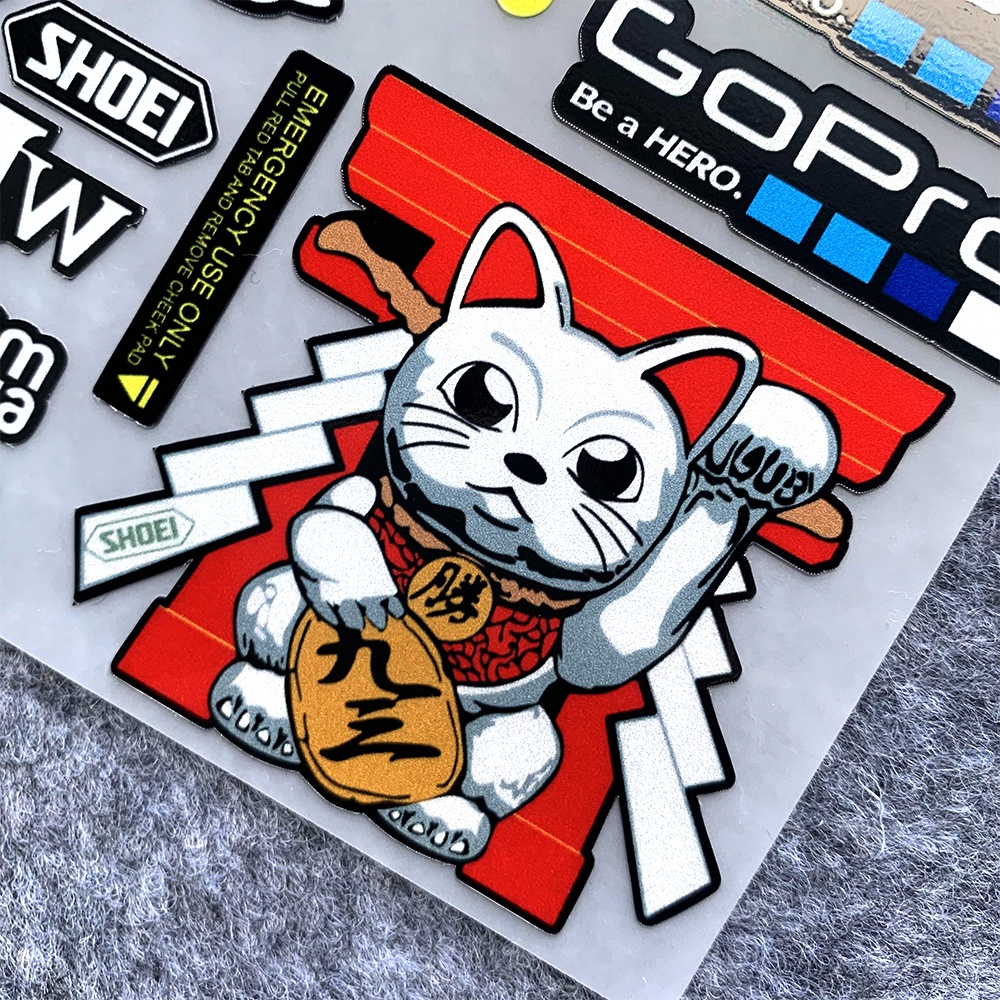 FENDER Miếng Dán Phản Quang Chống Thấm Nước Trang Trí Thân Xe Mô Tô