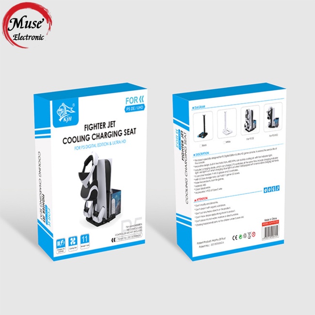 Tay Cầm Chơi Game Đế Làm Mát Đa Năng Hai Chỗ Cắm Sạc Kèm Đĩa Lưu Trữ