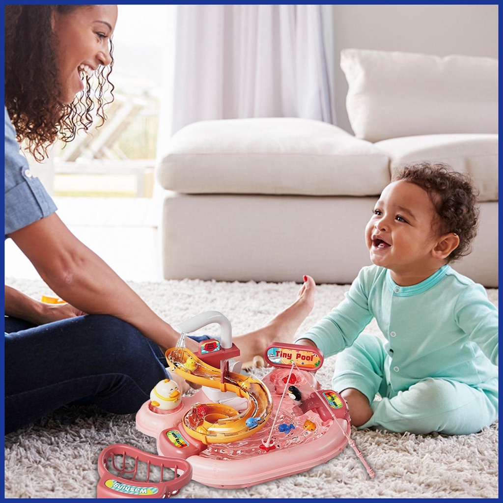 Bộ Đồ Chơi Câu Cá Điện Tử Chống Tràn An Toàn Cho Bé