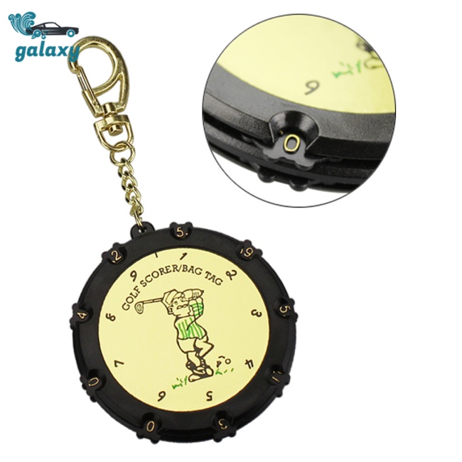 Galaxy Máy Đếm Điểm Chơi Golf 18 Lỗ Kèm Móc Khóa Tiện Dụng