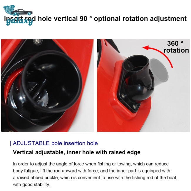 Galaxy Đai Đeo Hông Giữ Cần Câu Cá 90 Độ Chuyên Nghiệp Có Thể Điều Chỉnh