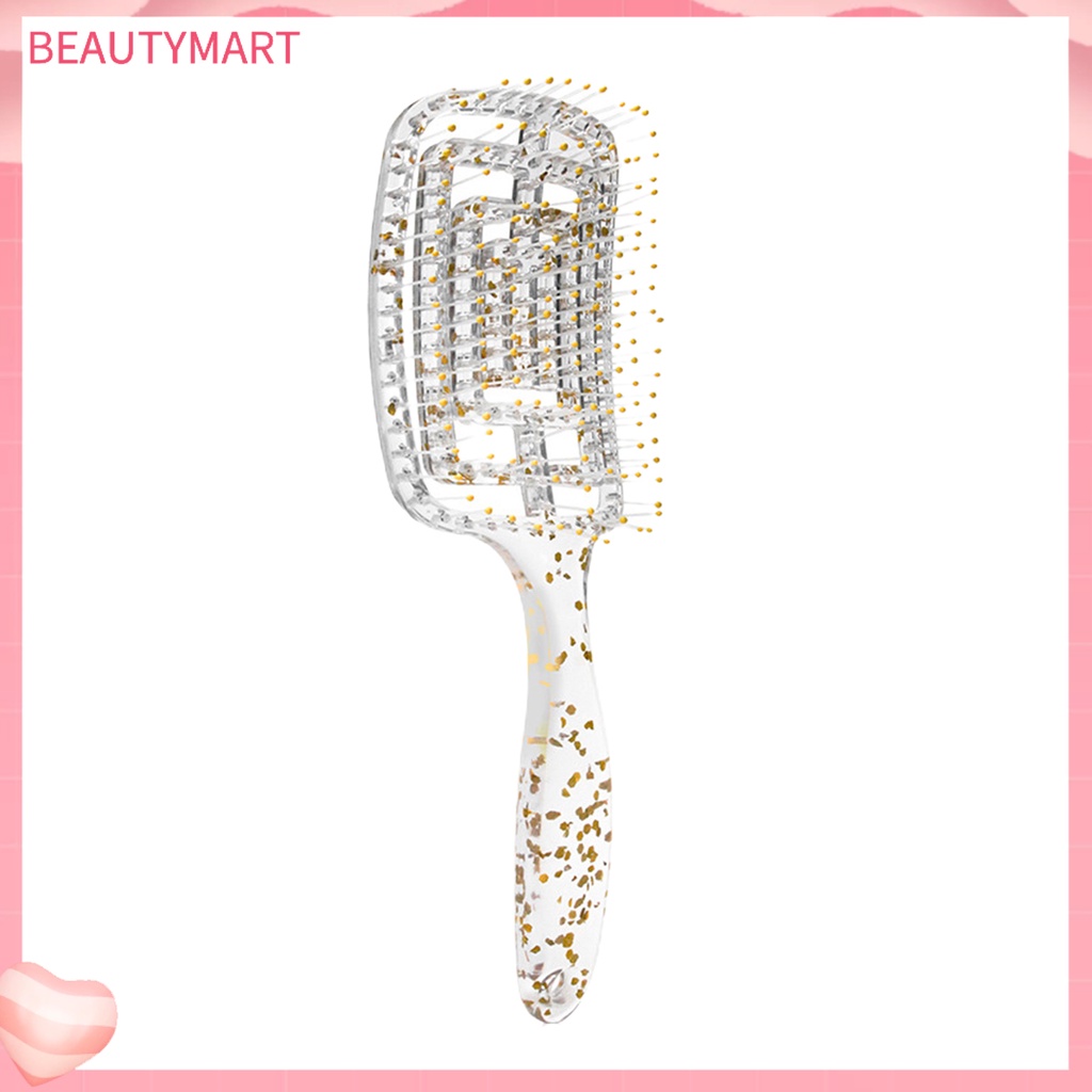 Lược Chải Tóc Tạo Kiểu Chống Tĩnh Điện Thiết Kế Dạng Cong Bằng Nhựa