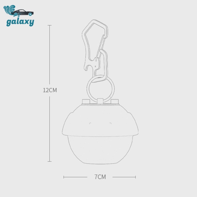 Galaxy Đèn Led Cắm Trại 6 Chế Độ Sáng Đa Năng Bằng Hợp Kim Nhôm Có Thể Điều Chỉnh Kèm Móc Thiết Kế Tiện Lợi