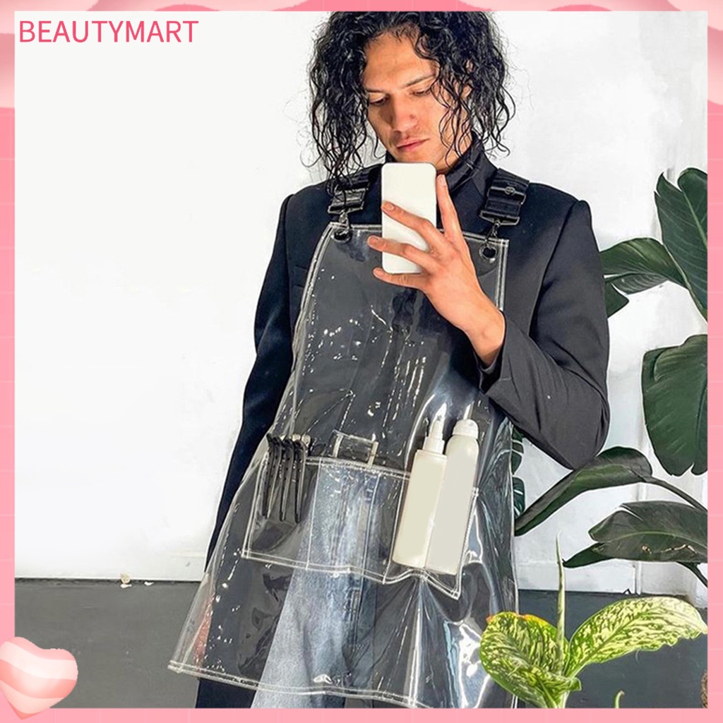 1 Bộ Tạp Dề TPU 3 Túi Chống Dính Chống Thấm Nước Có Thể Điều Chỉnh Cho Salon Làm Tóc