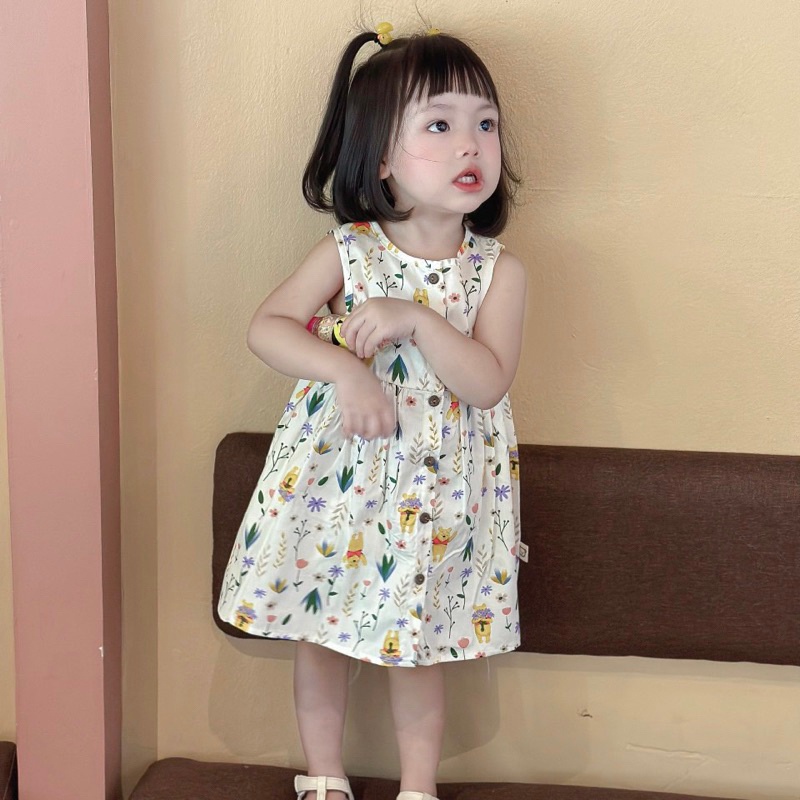 VÁY BABY DOLL HOẠT HÌNH CHO BÉ