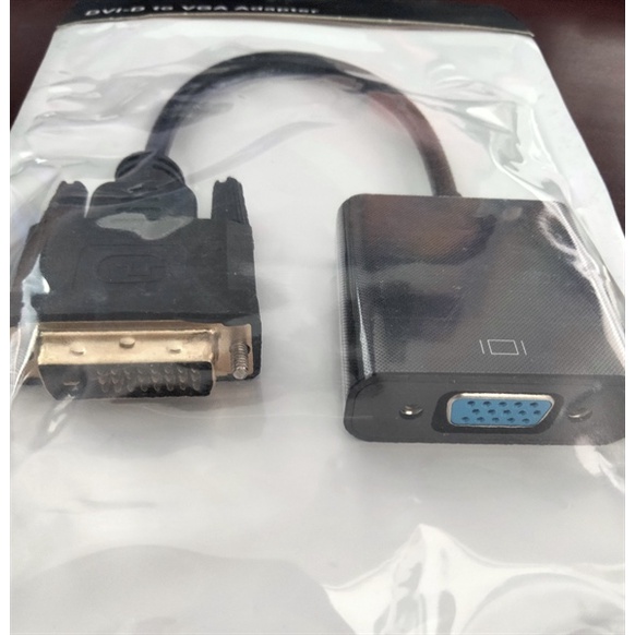 Đầu chuyển DVI 24+1 sang VGA Đen