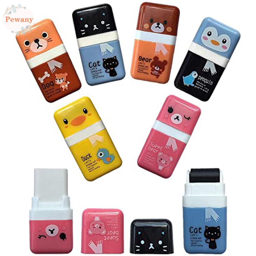PEWANY Cục Tẩy Dạng Con Lăn Họa Tiết Hoạt Hình Đáng Yêu