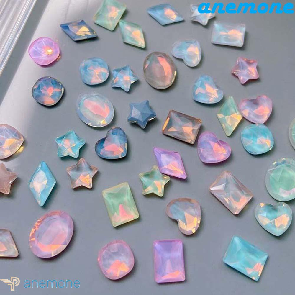 Đá Kim Cương Giả Màu Sắc Ngẫu Nhiên Trang Trí Móng Tay Mùa Hè