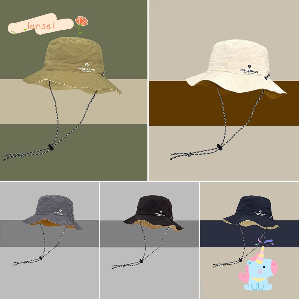 Nón Vành Tròn Màu Trơn Mới Cho Nam Nữ Đi Câu Cá / Leo Núi