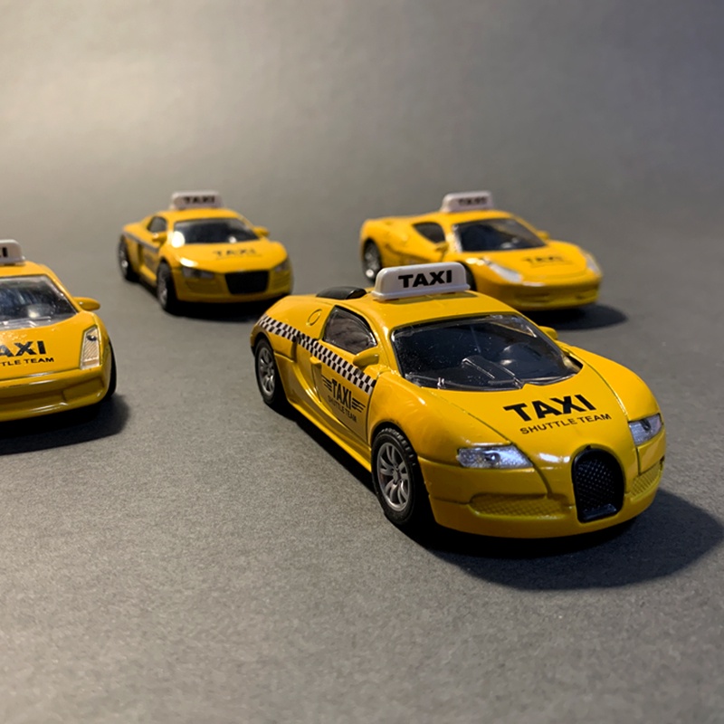 Mô Hình Đồ Chơi Xe TAXI TAXI 'S TAXI TAXI Bằng Hợp Kim 6 Món Quà Tặng Cho Bé