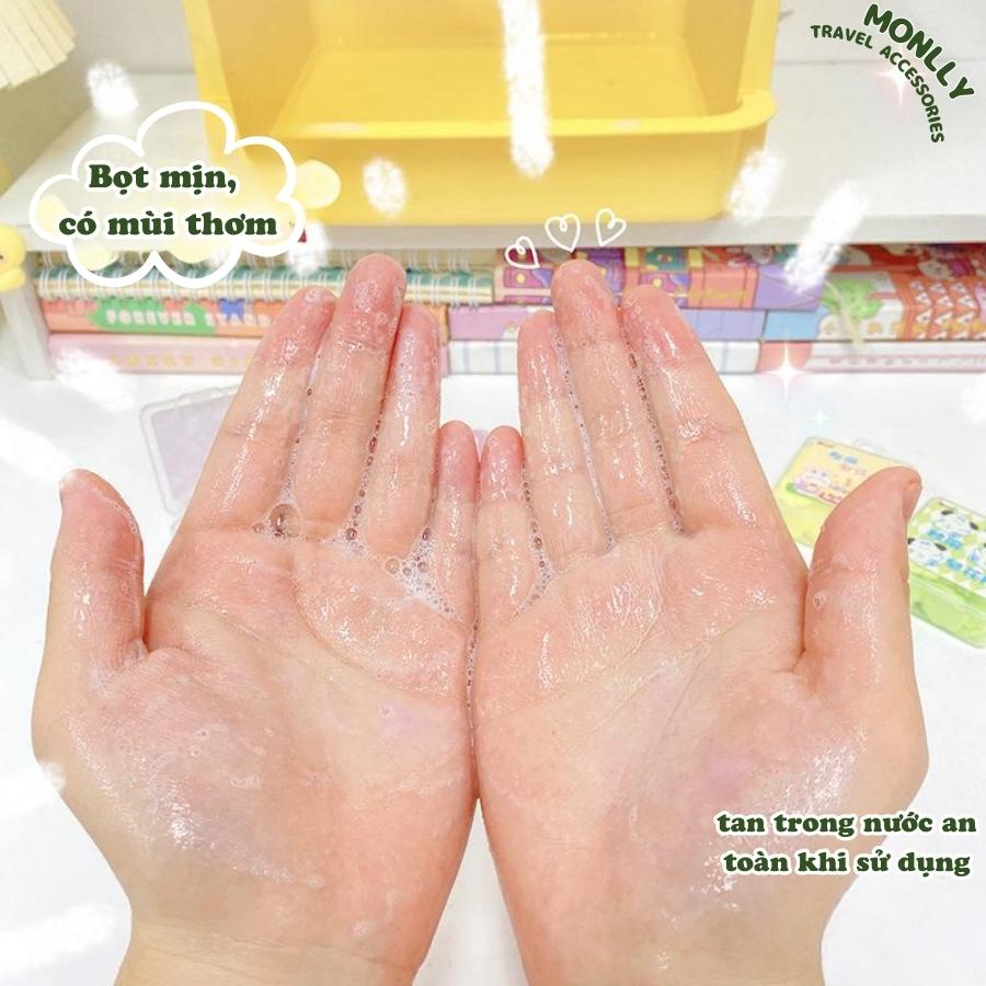 Xà Phòng Giấy Rửa Tay Hình Cánh Hoa, Thuận Tiện Cho Đi Du Lịch, Đi Ra Ngoài-Monlly Shop