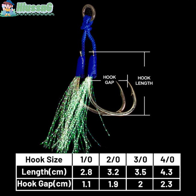 2 Móc Câu Cá Có Lông Vũ Phát Sáng Nhiều Màu