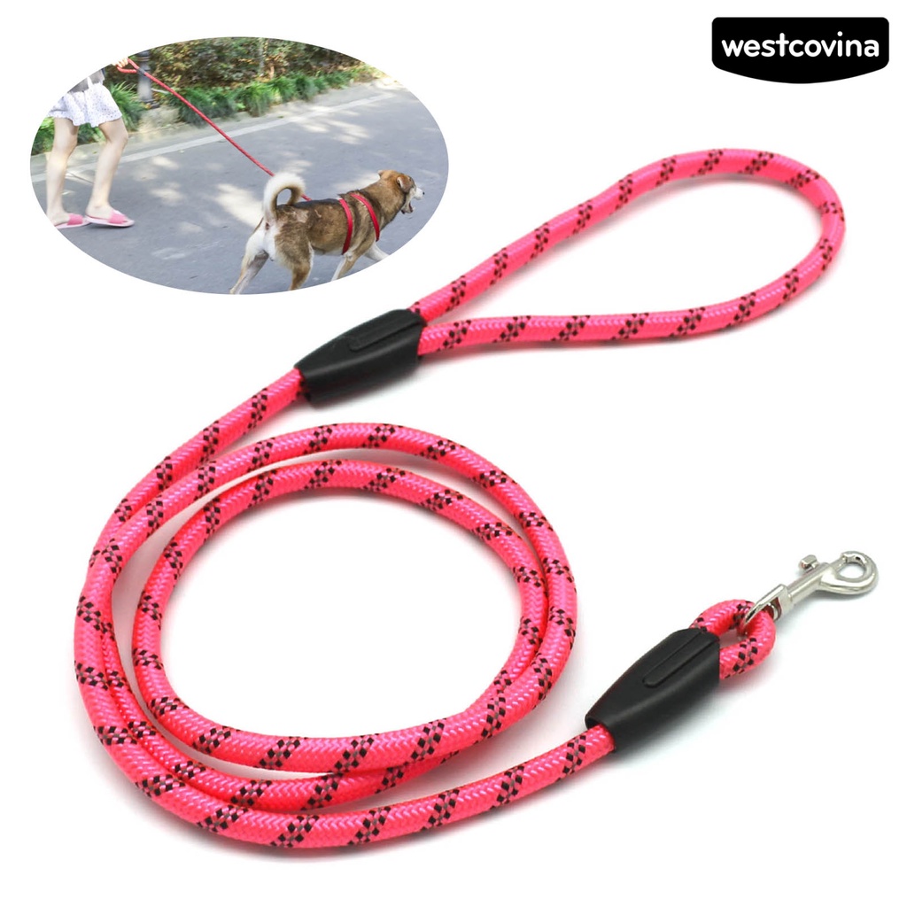 [COD]♞Dây Dắt Thú Cưng Đi Dạo Bằng Nilon Phản Quang Chống Sủa