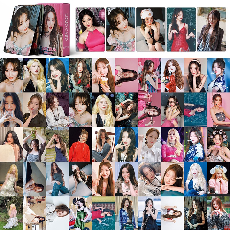I-DLE SHUHUA LOMO Card Set 55 Tấm Thẻ Ảnh Hình Nhóm Nhạc KPOP