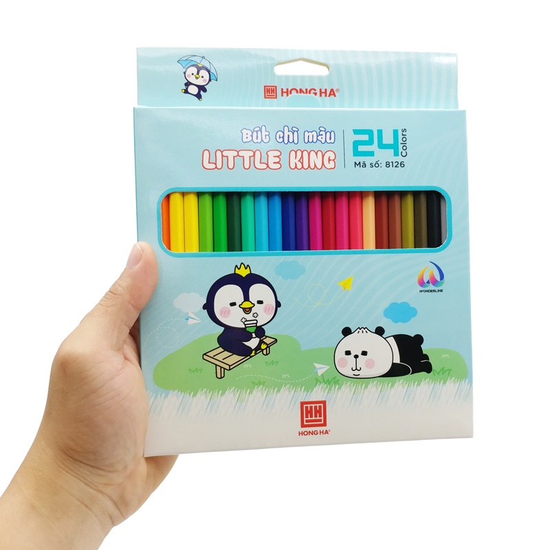 Hộp 24 Bút Chì Màu Little King - Hồng Hà 8126