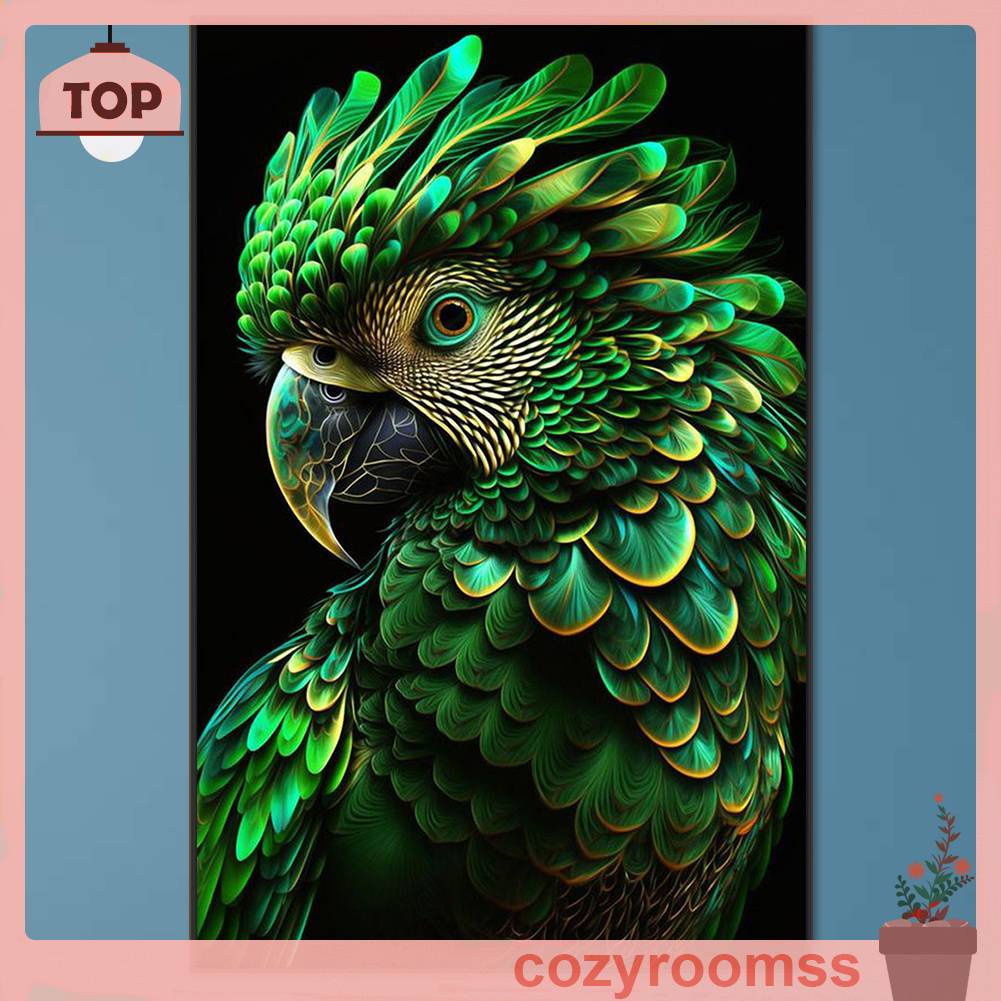 Tranh Đính Đá Kim Cương Toàn Bộ 5D DIY Hình Vẽ Vẹt